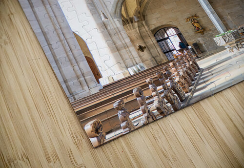 Germany Bavaria Romantic Road. Dinkelsbuhl. Saint Georges Minster Marco Brivio puzzle