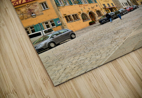 Germany Bavaria Romantic Road. Rothenburg ob der Tauber. Herrngasse the main street downtown Marco Brivio puzzle