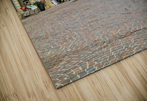 Germany Bavaria Romantic Road. Bad Mergentheim. The main street and the castle Marco Brivio puzzle