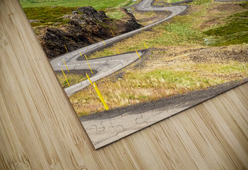 Winding road in Vatnsfjordhur. Iceland Marco Brivio puzzle