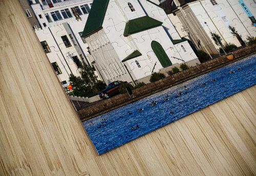 Reykjavik cityscape on lake Tjornin. Iceland Marco Brivio puzzle