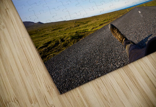 Travelling in absolute freedom in a deserted road. Snaefellsnes peninsula. Iceland Marco Brivio puzzle