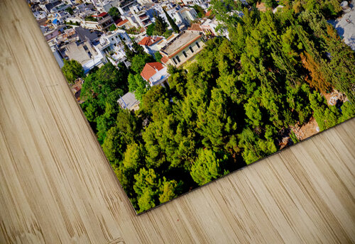Athens Greece. From the Acropolis view over the city and the Odeon of Herod the Atticus theatre Herodeon Marco Brivio puzzle