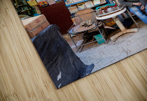 Morocco Fez. Sale of used books Marco Brivio puzzle