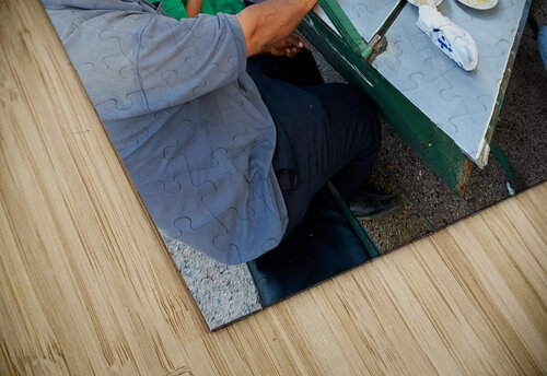 Morocco Marrakesh. Cooked goat heads ready to be served in Djema el Fna square Marco Brivio puzzle