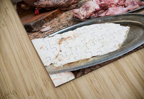 Morocco Marrakesh. The butcher in the Medina Marco Brivio puzzle