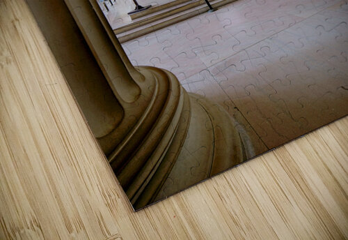 The marble statue of Abraham Lincoln inside the Lincoln Memorial. Washington D.C. Marco Brivio puzzle