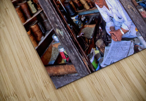 Nepal. Kathmandu. Grocer Marco Brivio puzzle