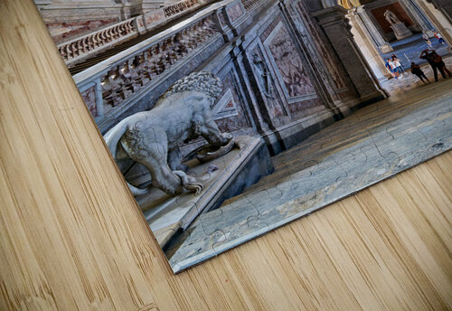 Caserta Campania Italy. The scalone staircase of honour by Luigi Vanvitelli at the Royal Palace Marco Brivio puzzle