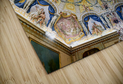Caserta Campania Italy. The Royal Palace. The ceiling of Queen Maria Carolina apartment Marco Brivio puzzle
