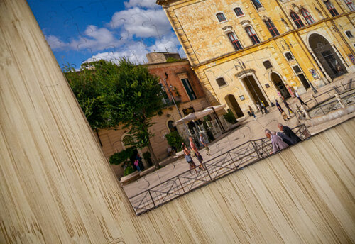 Matera Basilicata Italy. Piazza Vittorio Veneto Marco Brivio puzzle