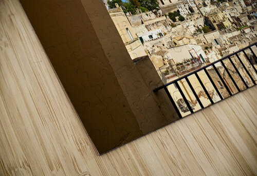 Matera Basilicata Italy. Framed view of the old town. I sassi di Matera Marco Brivio puzzle