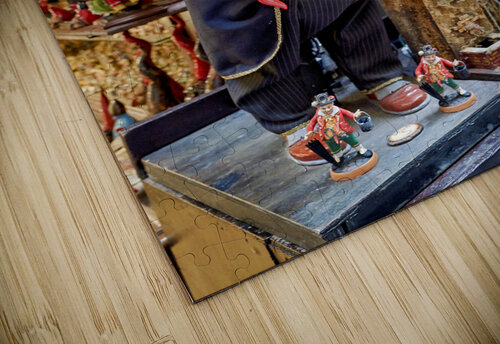 Naples Campania Italy. Statues figurines of the Christmas Nativity Scene in the artisan workshops of Via San Gregorio Armeno Marco Brivio puzzle