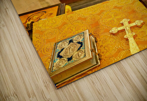 Apulia Puglia Italy. Bari. The Pontifical Basilica of Saint Nicholas. The holy bible Marco Brivio puzzle