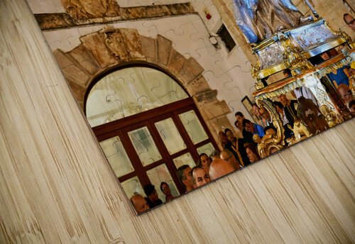 Apulia Puglia Italy. Ostuni. Festival of Saint Orontius. Procession with the statue of the Saint Marco Brivio puzzle