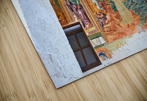 Salento. Apulia Puglia Italy. Galatina. Santa Caterina dAlessandria church. Frescoes in the cloister Marco Brivio puzzle