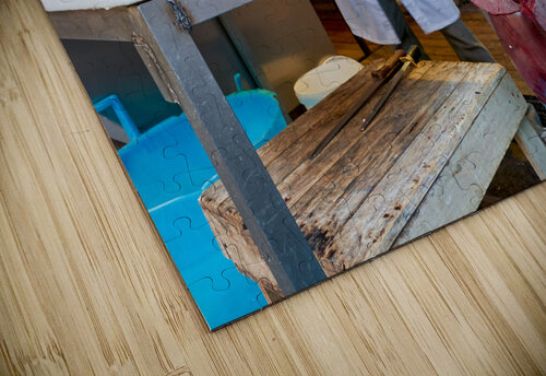 Piscaria the street daily market in Catania Sicily Italy. Fresh fish meat vegetables Marco Brivio puzzle