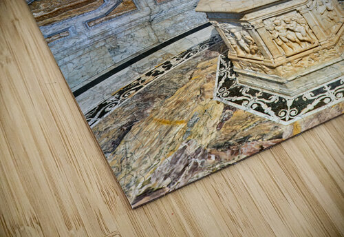 Siena Tuscany Italy. The Cathedral. Statue of San Giovanni Battista by Donatello di Siena Marco Brivio puzzle