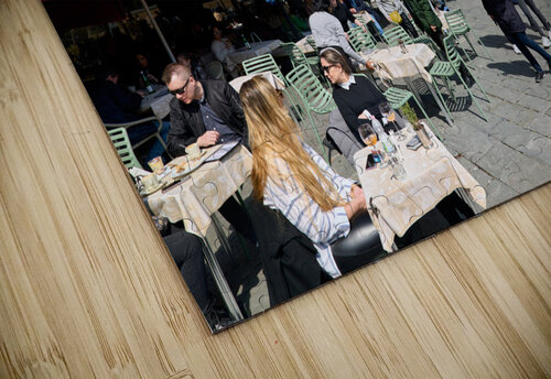 Siena Tuscany Italy. Restaurants in Piazza del Campo Marco Brivio puzzle