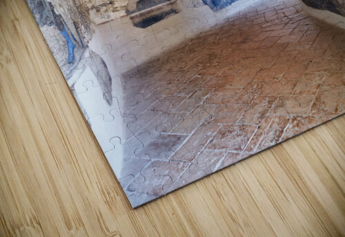 Foligno Umbria Italy. Frescoes at Trinci Palace Palazzo Trinci a patrician residence and museum. Marco Brivio puzzle