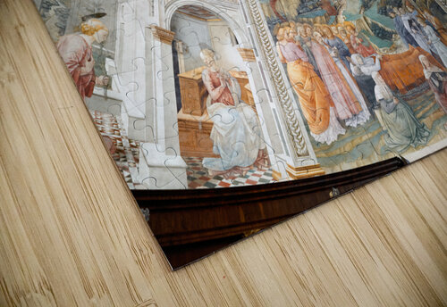 Spoleto Umbria Italy. The interior of the Cathedral. The frescoed apse by Filippo Lippi Marco Brivio puzzle