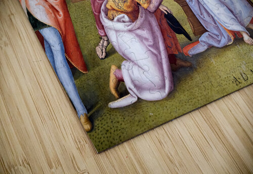 Città della Pieve Umbria Italy. Santa Maria dei Bianchi church. Adoration of the Magi fresco by Perugino Marco Brivio puzzle