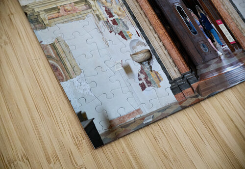 Verona Veneto Italy. The Basilica of Saint Anastasia. The entrance of the Cappella Giusti Giusti chapel Marco Brivio puzzle