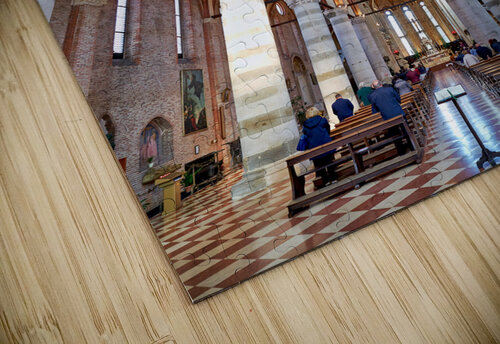 Vicenza Veneto Italy. The interiors of the church of San Lorenzo Marco Brivio puzzle