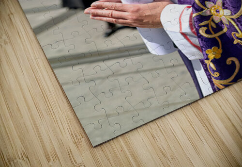 Zaragoza. Saragossa. Aragon. Spain.  Processions of the Easter Holy Week Marco Brivio puzzle