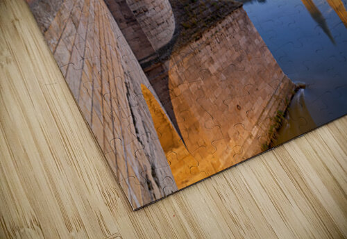 Zaragoza. Saragossa. Aragon. Spain. Cathedral Basilica of Our Lady of the Pillar and river Ebro at sunset Marco Brivio puzzle
