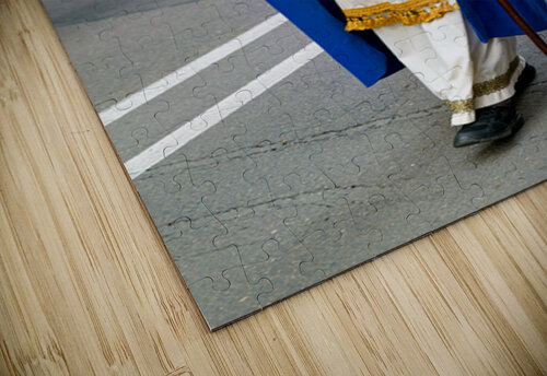 Zaragoza. Saragossa. Aragon. Spain.  Processions of the Easter Holy Week Marco Brivio puzzle