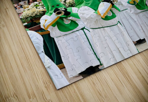 Zaragoza. Saragossa. Aragon. Spain.  Processions of the Easter Holy Week Marco Brivio puzzle