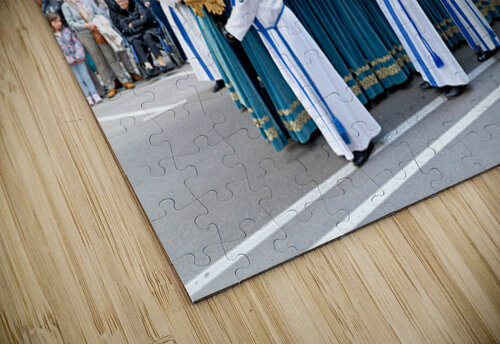 Zaragoza. Saragossa. Aragon. Spain.  Processions of the Easter Holy Week Marco Brivio puzzle