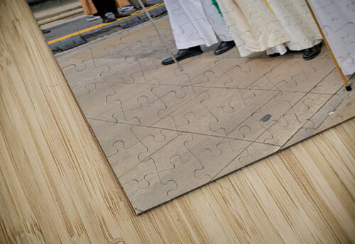 Zaragoza. Saragossa. Aragon. Spain.  Processions of the Easter Holy Week Marco Brivio puzzle