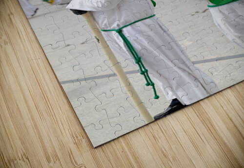 Zaragoza. Saragossa. Aragon. Spain.  Processions of the Easter Holy Week Marco Brivio puzzle