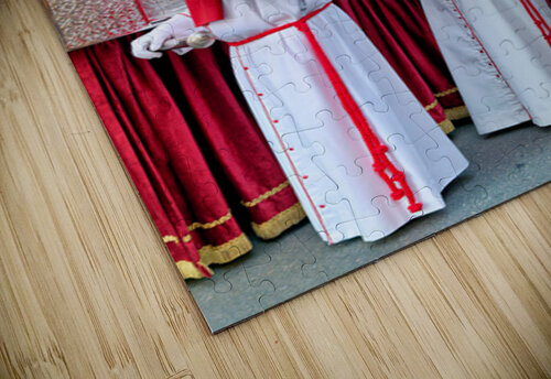 Zaragoza. Saragossa. Aragon. Spain.  Processions of the Easter Holy Week Marco Brivio puzzle