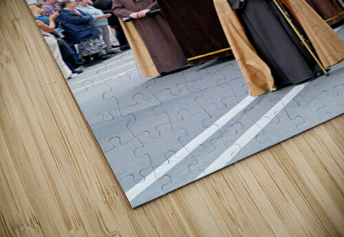 Zaragoza. Saragossa. Aragon. Spain.  Processions of the Easter Holy Week Marco Brivio puzzle