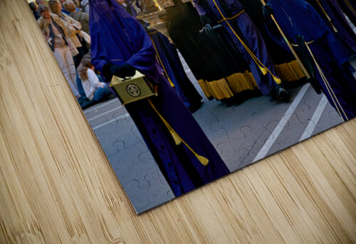 Zaragoza. Saragossa. Aragon. Spain.  Processions of the Easter Holy Week Marco Brivio puzzle