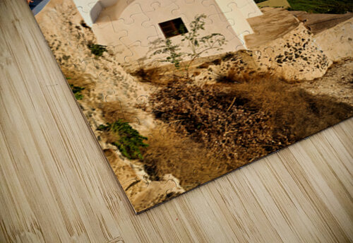 Iconic Santorini village and church overlooking caldera. Marco Brivio puzzle