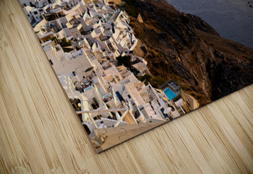 Santorini village and cruise ship at sunset. Marco Brivio puzzle