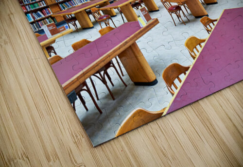 Grand library in Sydney with tall bookshelves and study areas Marco Brivio puzzle