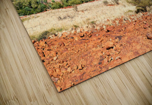 Vast red rock formation under a clear blue sky. Marco Brivio puzzle