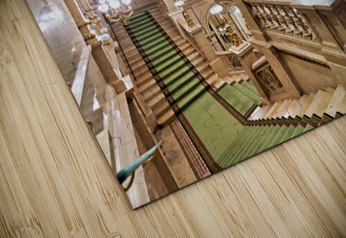 Opulent grand staircase in a historic opera house. Marco Brivio puzzle