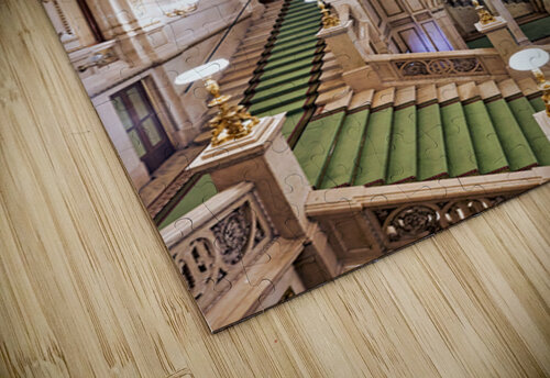 Luxurious ornate interior with grand staircase and classical st Marco Brivio puzzle