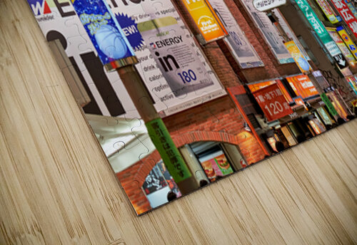 Neon lights shine bright in Shibuya district at night in Tokyo Marco Brivio puzzle