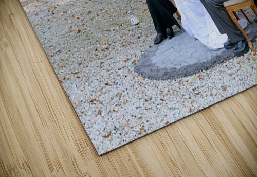Traditional wedding ceremony at Meiji Jingu Shinto shrine in Tok Marco Brivio puzzle