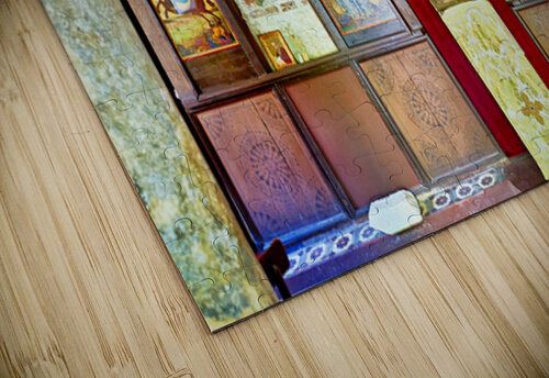 Old church interior with icons and altar in quiet setting Marco Brivio puzzle