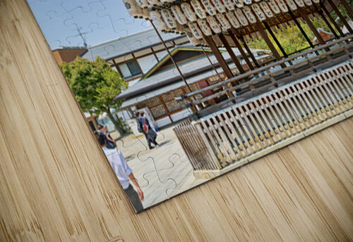 Visitors admire Yasaka shrine in Kyoto during sunny day Marco Brivio puzzle