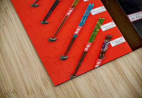 Traditional chopsticks displayed for sale in Miyajima Japan Marco Brivio puzzle
