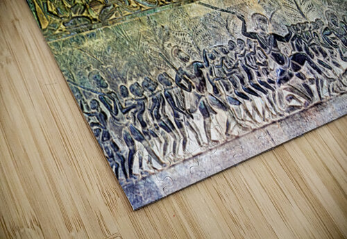 Ancient bas reliefs depicting processions deities and battles. Marco Brivio puzzle